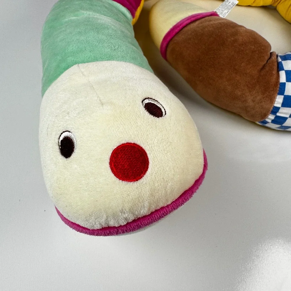 BRIO Soft Patchwork Snake Plush Vintage Sensory Toy 1993 XL 50